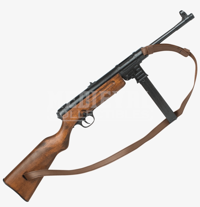 Mp41 Submachine Gun With Shoulder Sling - Medieval Sling - 850x850 PNG ...