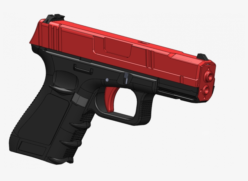 1342133028220 C442b - Practice 9mm Laser Pistol, transparent png