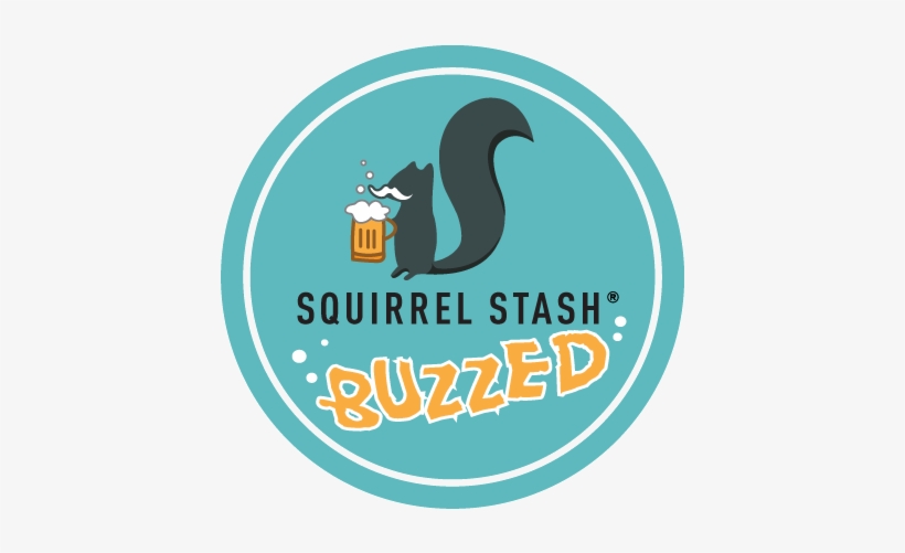 Buzzed Round Label Logo Registered For Web Png - Squirrel, transparent png