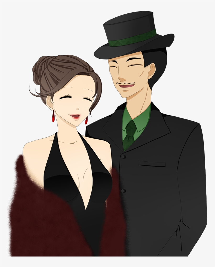 Partygoers Laughing - Tuxedo, transparent png
