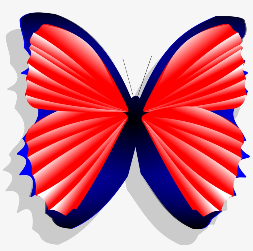This Free Icons Png Design Of Blue And Pink Butterfly, transparent png