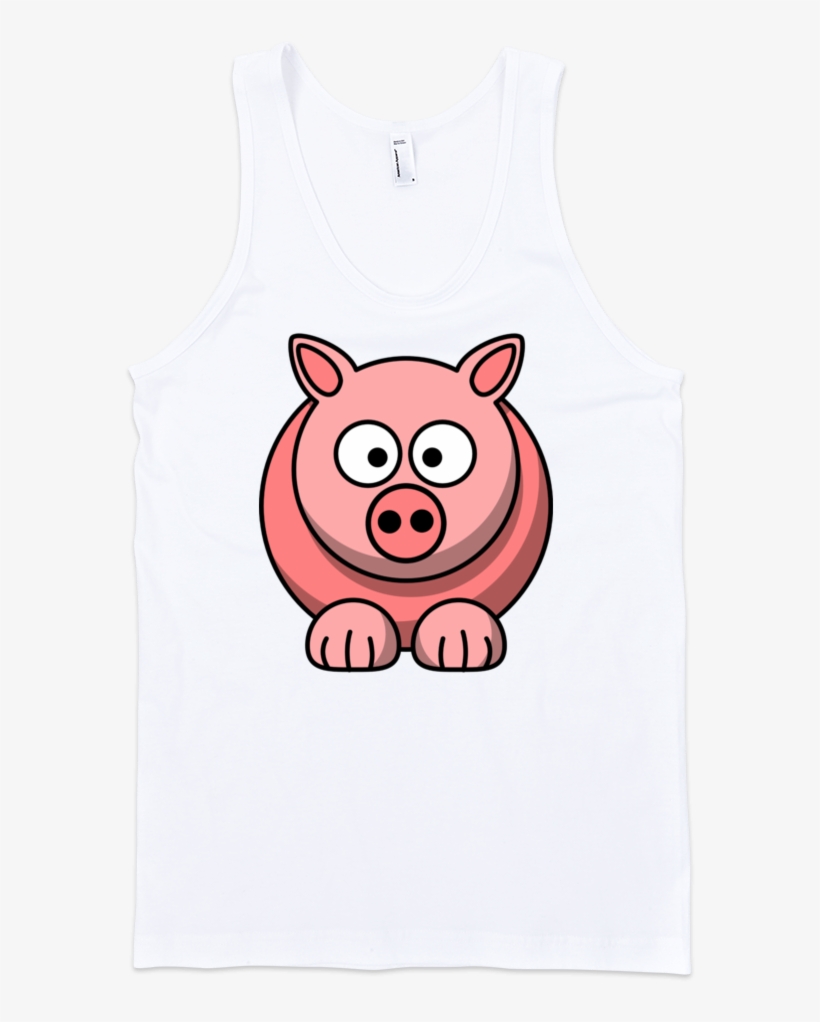 Piggy Fine Jersey Tank Top Unisex - Girl Shirt Transparent Background, transparent png