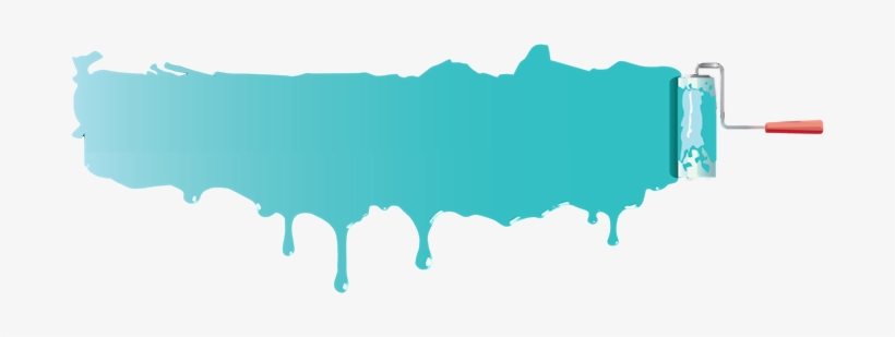 Share This Image - Dripping Paint Blue Png, transparent png