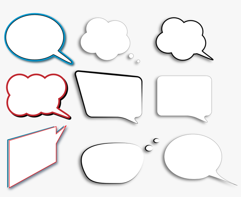 Balloons, Comic, Talk, Bubble, Moderation, Discussion - Language, transparent png