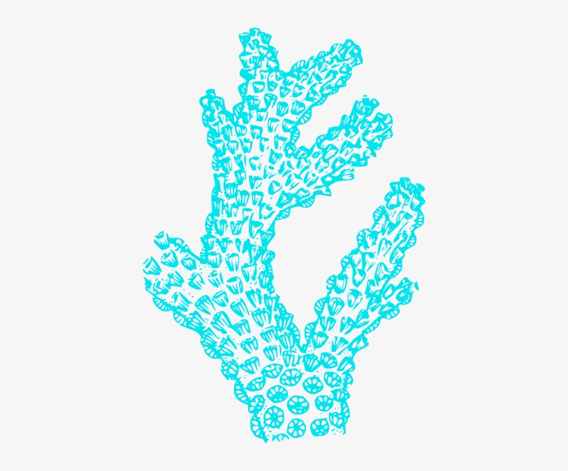 Aqua Coral Reef Clip Art At Clker - Coral Clip Art, transparent png