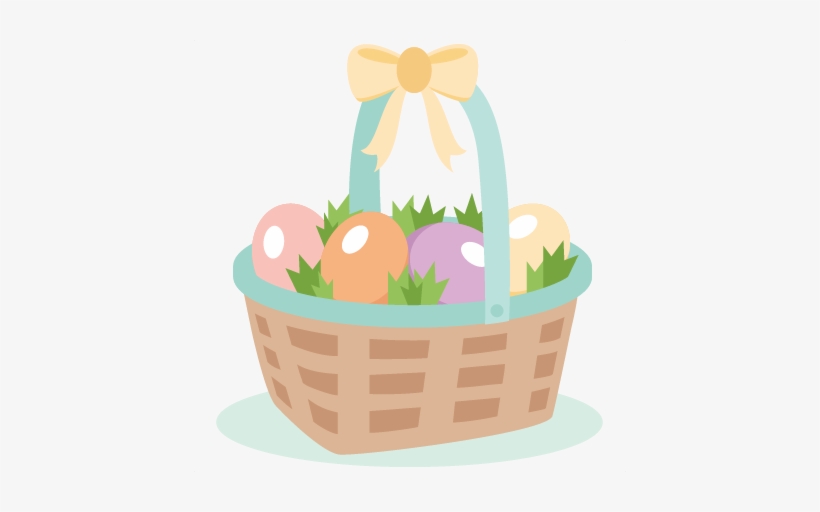 Easter Basket Svg Cut Files Svg Scrapbook Cut File - Clip Art, transparent png