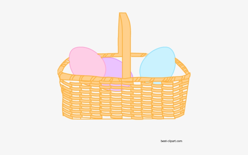 Basket Full Of Easter Eggs, Free Png Image - Easter, transparent png