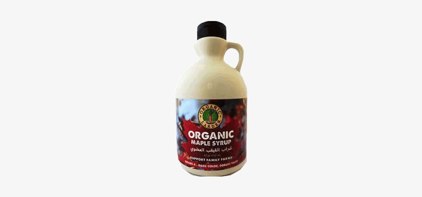 Organic Larder Maple Syrup Grade A Dark - Glass Bottle, transparent png