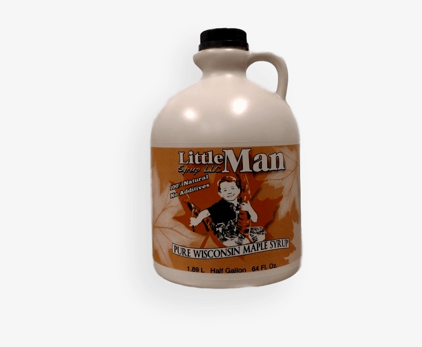 Half Gallon Little Man Syrup Jug - Little Man Syrup Little Man Syrup 100 Pure Wisconsin, transparent png