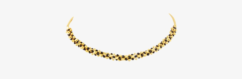 Traditional Mangalsutra With Black Beads In 22kt Yellow - Gold Hand Mangalsutra Designs, transparent png