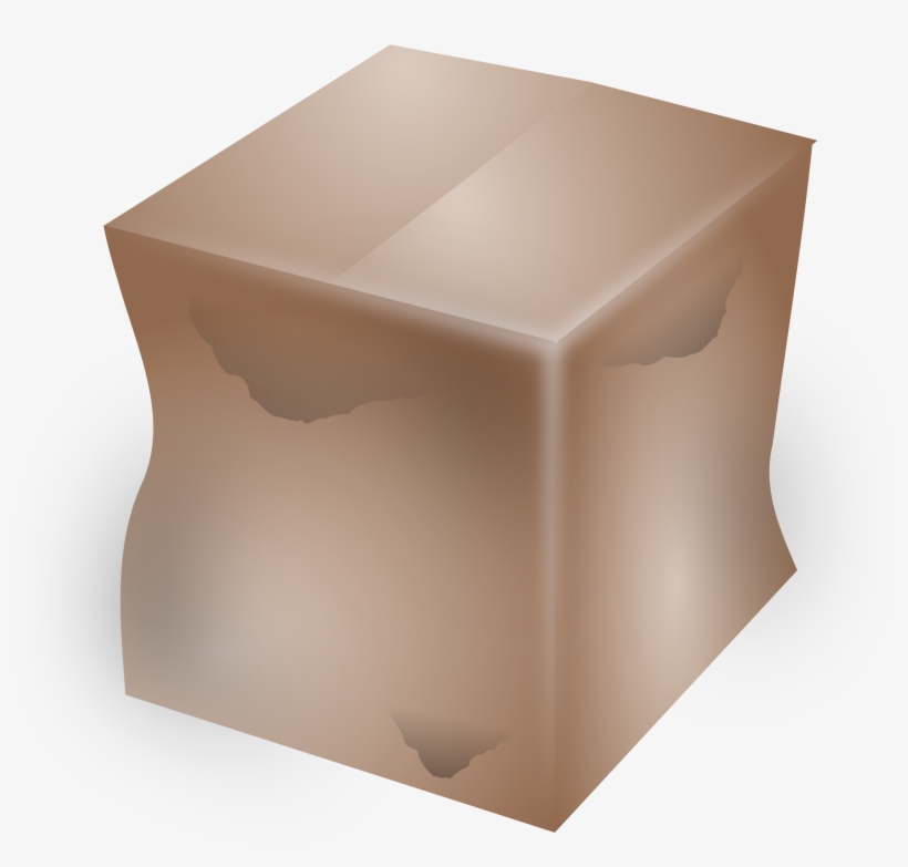 This Free Icons Png Design Of Dirty Cardboard Box, transparent png