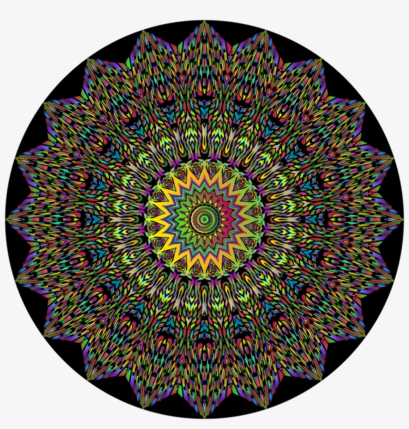 Physcedelic Clipart Mandalas - Psychedelic Mandala, transparent png