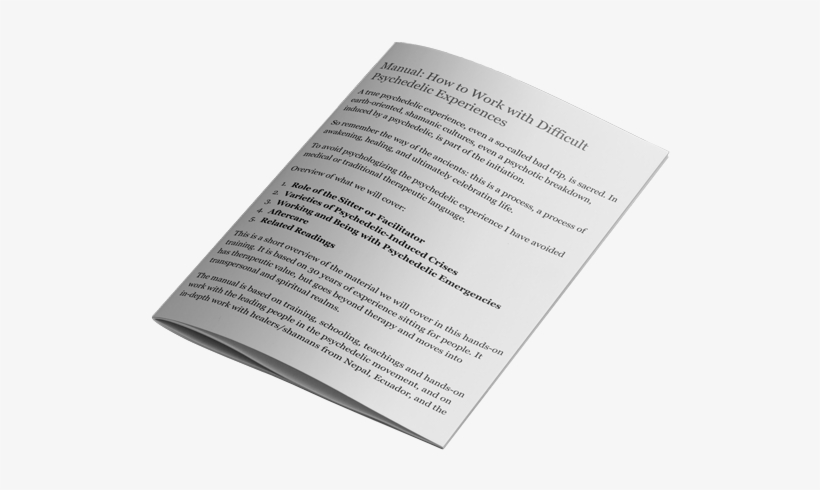 How To Work With Difficult Psychedelic Experiences - Brochure, transparent png