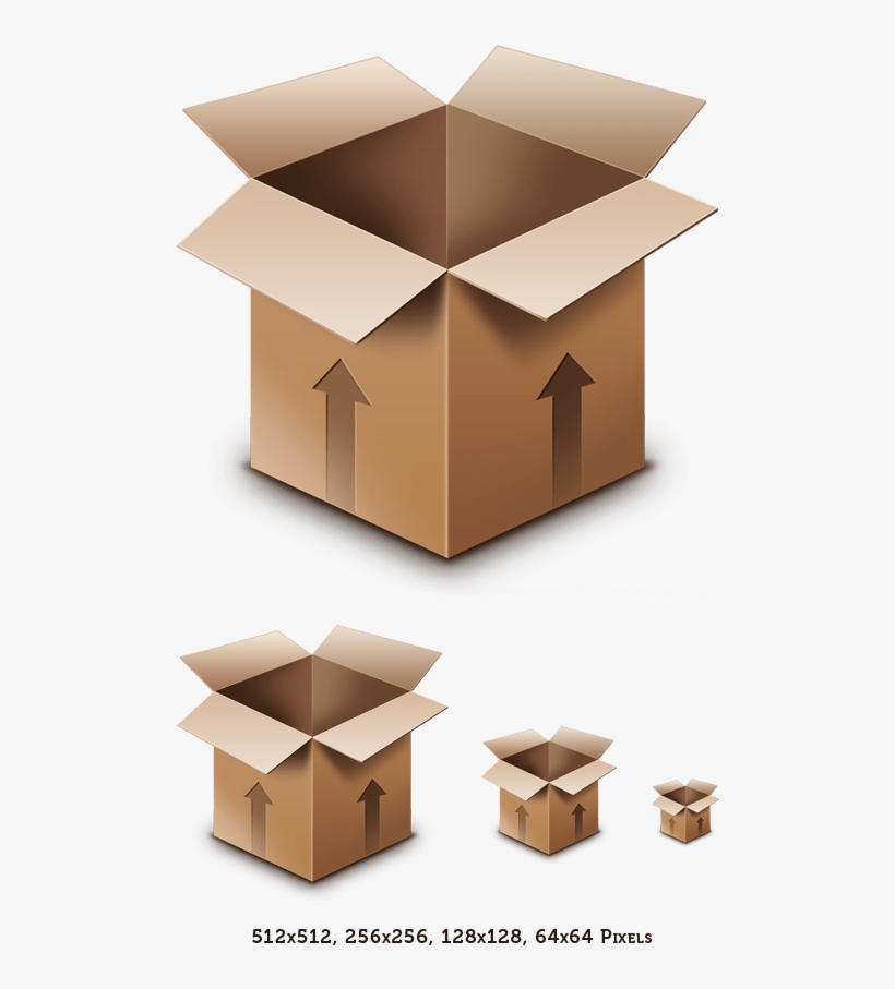 Preview Of The Cardboard Box - Boite En Carton Png, transparent png