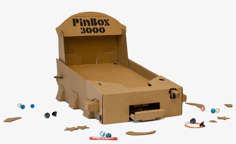 Pinbox 3000 Diy Cardboard Pinball Kit - Make Wooden Pinball Machine, transparent png