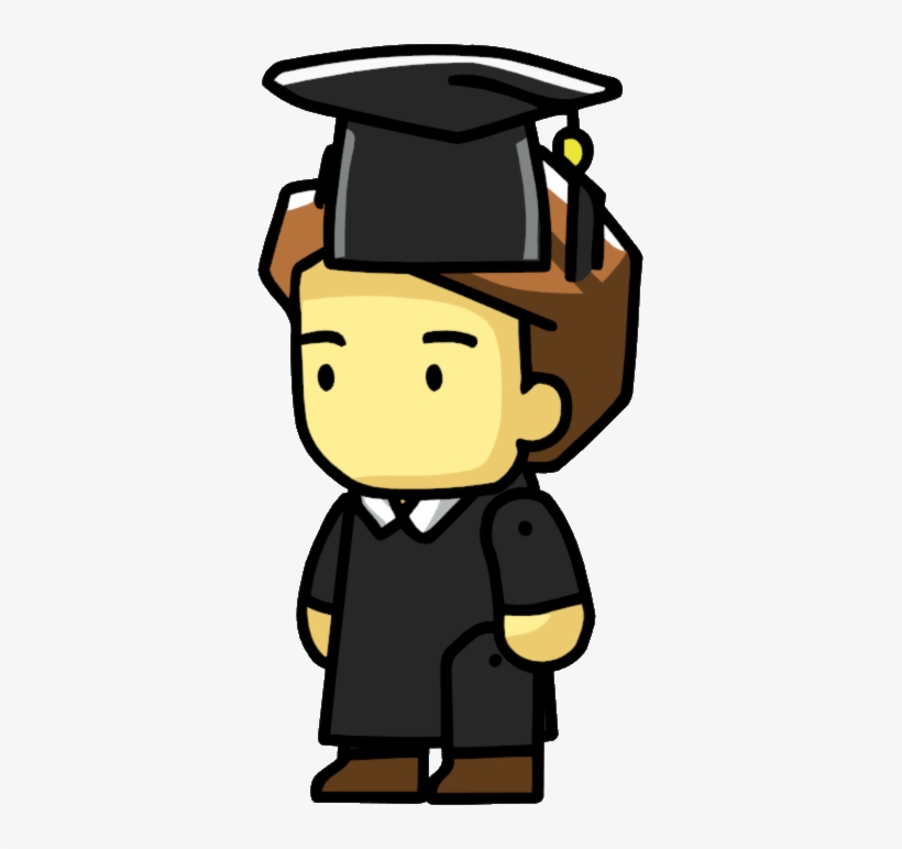Graduate Png - Scribblenauts Graduate, transparent png