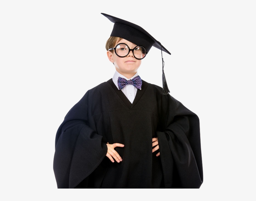 Smart Child In Graduate Uniform - Graduate Child, transparent png