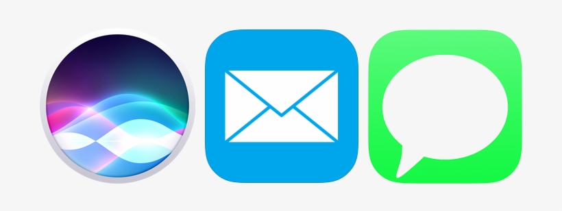 How To Use Siri To Send An Email And A Text Message - Circle, transparent png