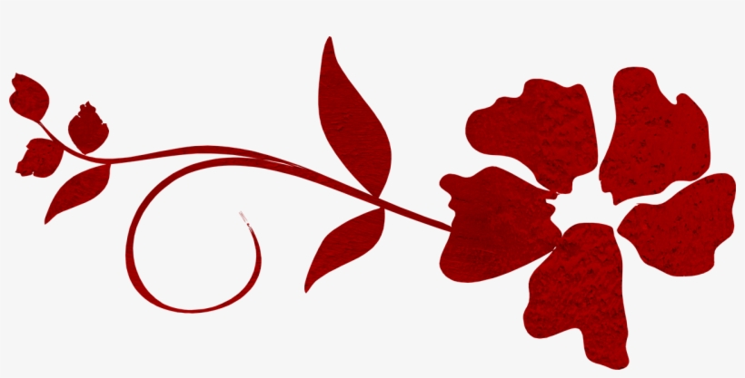 ลาย ดอกไม้ สี แดง, transparent png