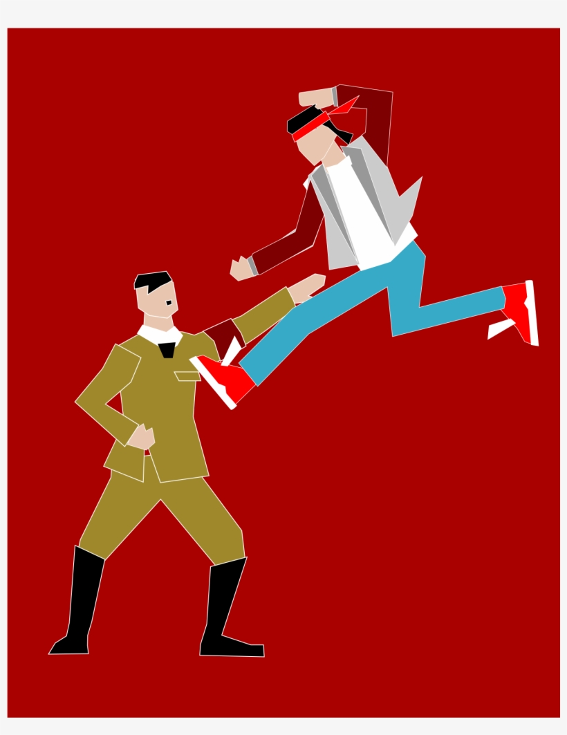 This Free Icons Png Design Of Bad Guy Vs Ninja Cop, transparent png