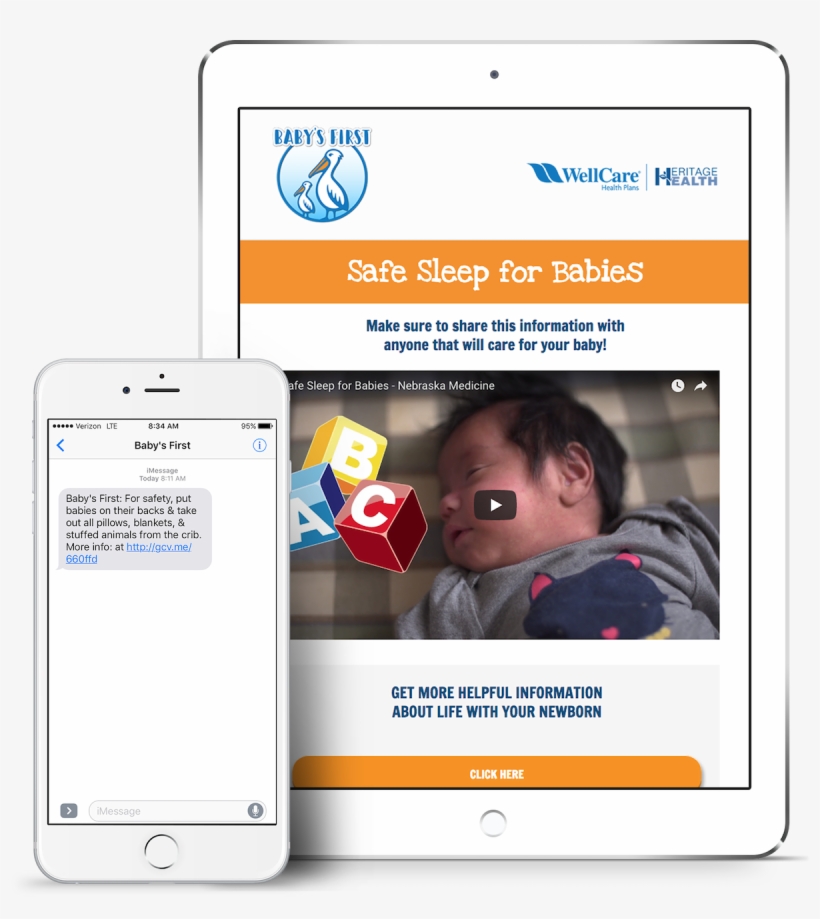 Wellcare Babysfirst Video Msg Qp Mockup - Nebraska, transparent png
