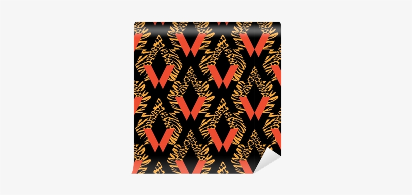 Seamless Repeating Textile, Ink Brush Strokes Pattern - Motif, transparent png