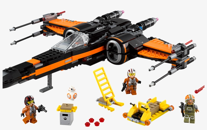 “step Into The Action Of Star Wars - Lego 75102 Poe's X-wing Fighter, transparent png
