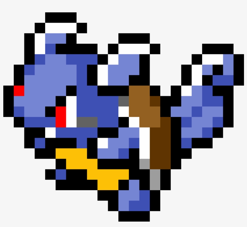 Wartortle - Pixel Art Wartortle, transparent png