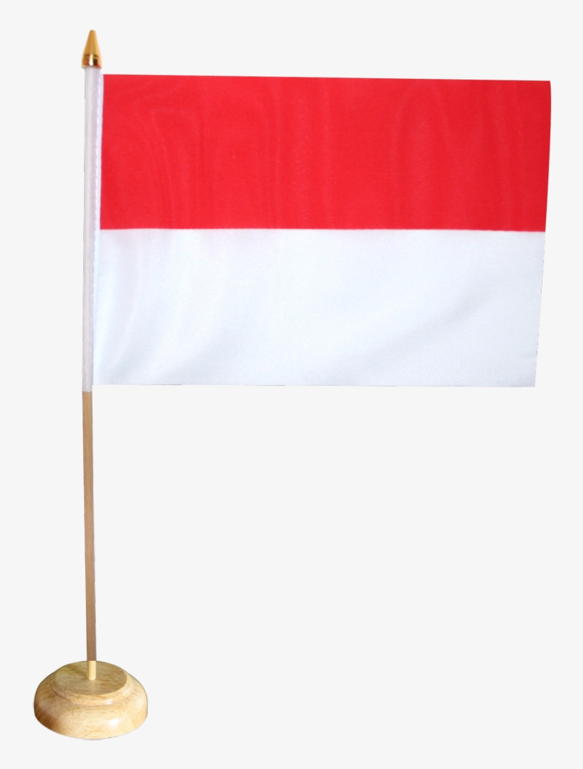 Indonesia Table Flag - Monaco, transparent png