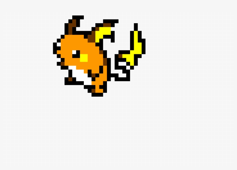 Raichu Pixel Art, transparent png