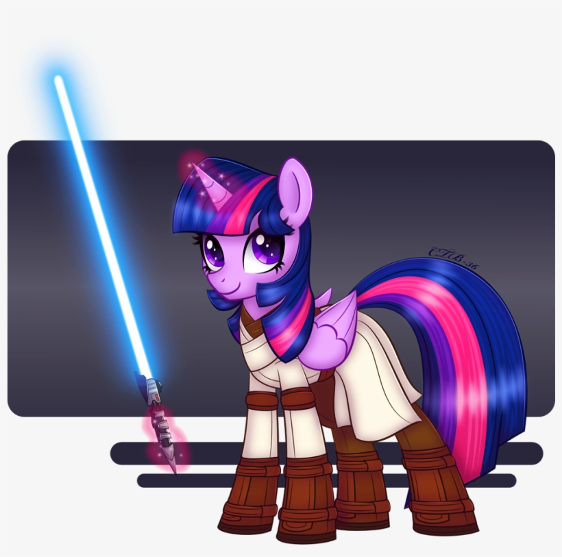 Ctb-36, Crossover, Female, Jedi, Lightsaber, Magic, - Jedi My Little Pony, transparent png