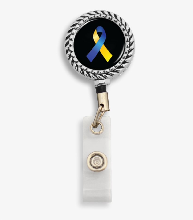 Pancreatic Cancer Awareness Ribbon Badge Reel - Alzheimer's Awareness Ribbon Badge Reel Nurse Badge, transparent png