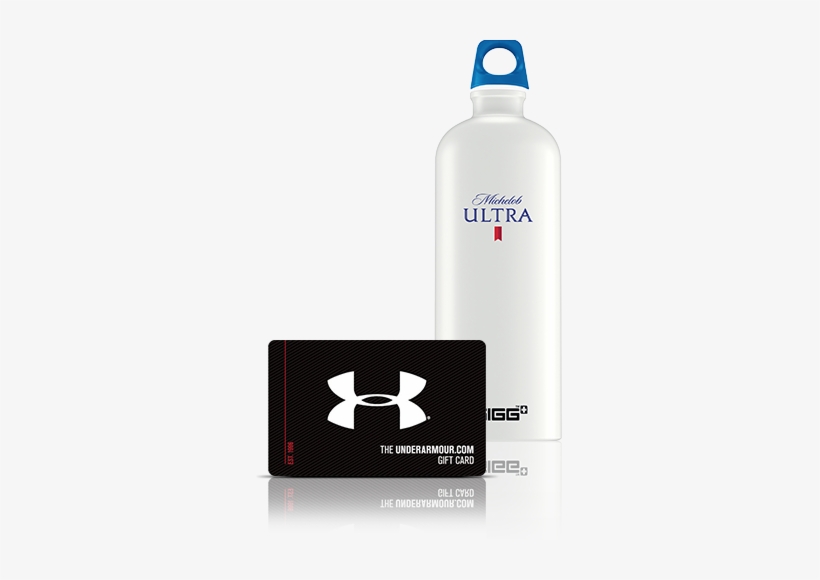 Michelob Ultra Water Bottle And Under Armour Gift Card - Michelob Ultra Water Bottle, transparent png