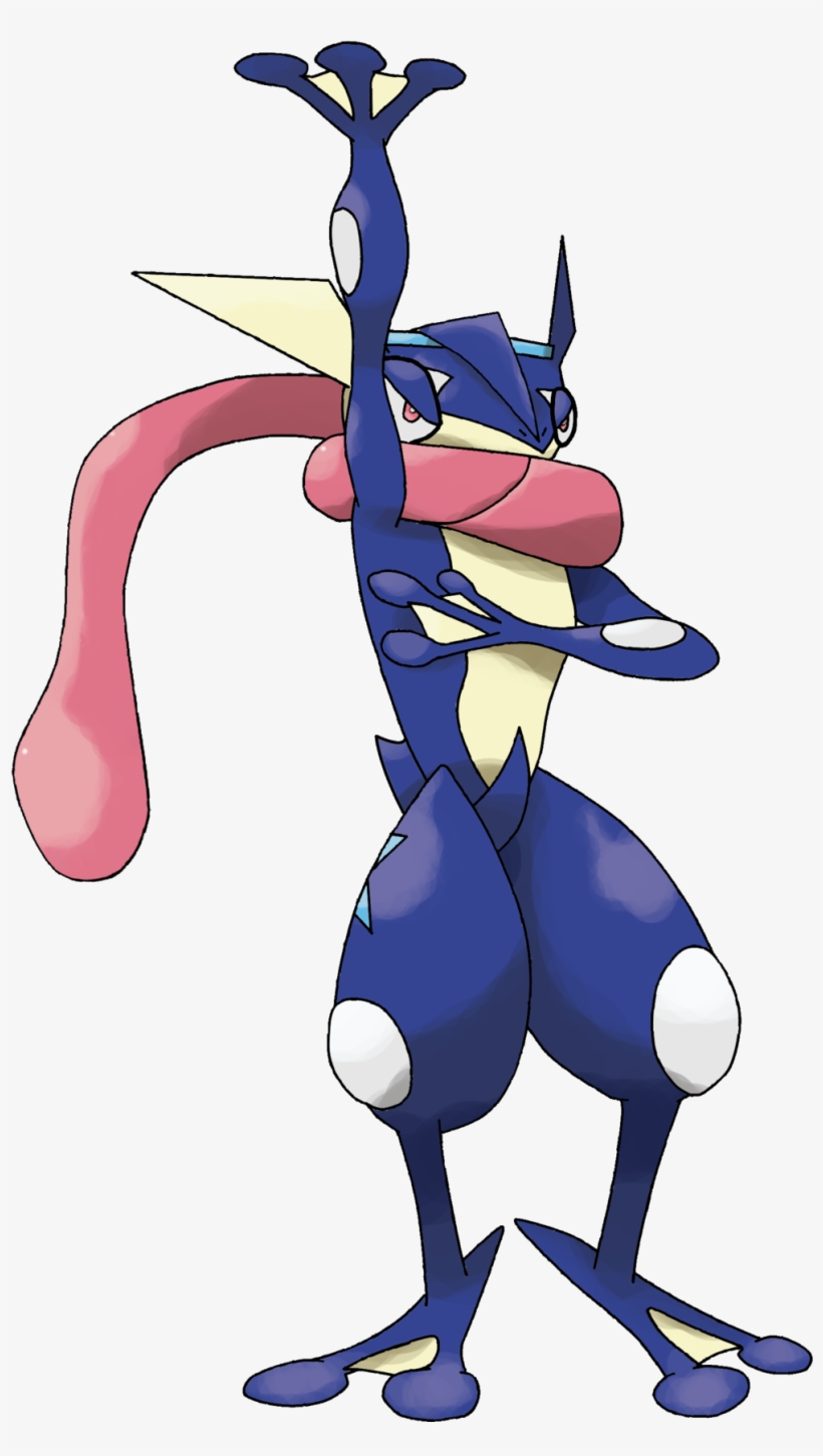 Greninja By Theangryaron On Deviantart Jpg Black And - De Pokémon Amphinobi, transparent png