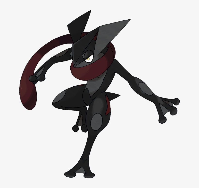 Black Greninja By - Froakie Final Evolution, transparent png