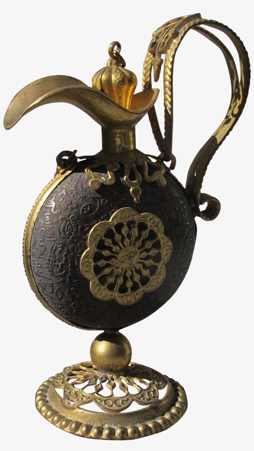 Victorian Perfume Bottle Bottle Vial With Filigree - Bottle, transparent png