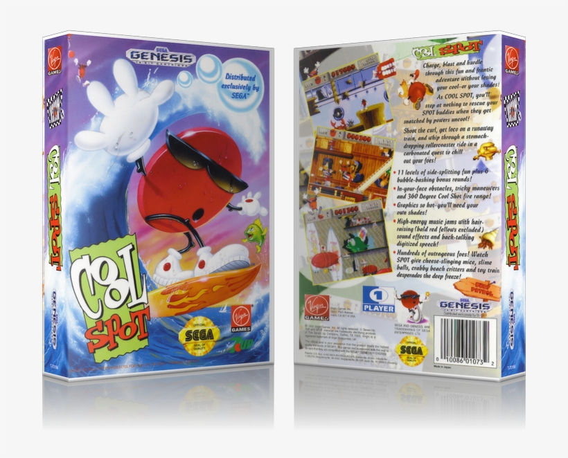 Sega Genesis Cool Spot Sega Megadrive Replacement Game - Cool Spot Sega Genesis Gen, transparent png