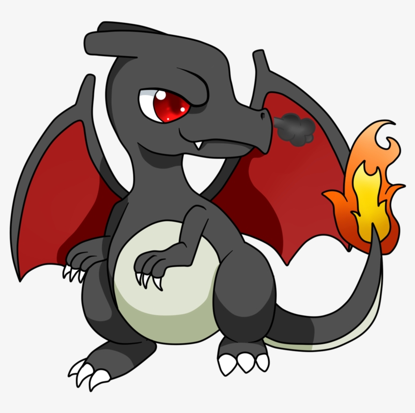 Chibi Shiny Charizard By Zero - Shiny Charizard, transparent png