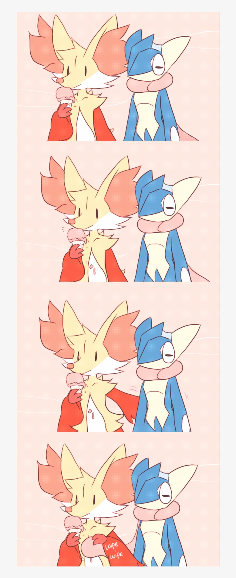 Pokemon Braixen X Greninja, transparent png
