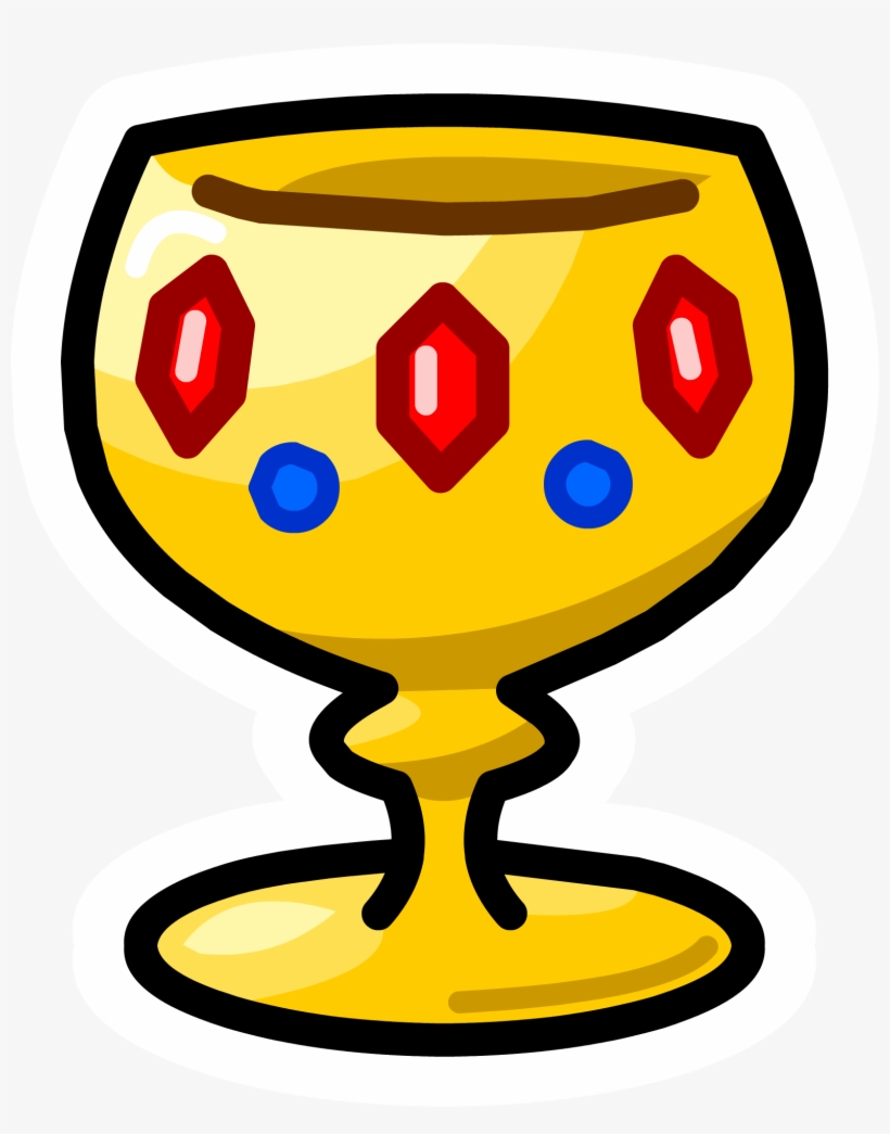 Goblet Pin - Png - Club Penguin Pins, transparent png