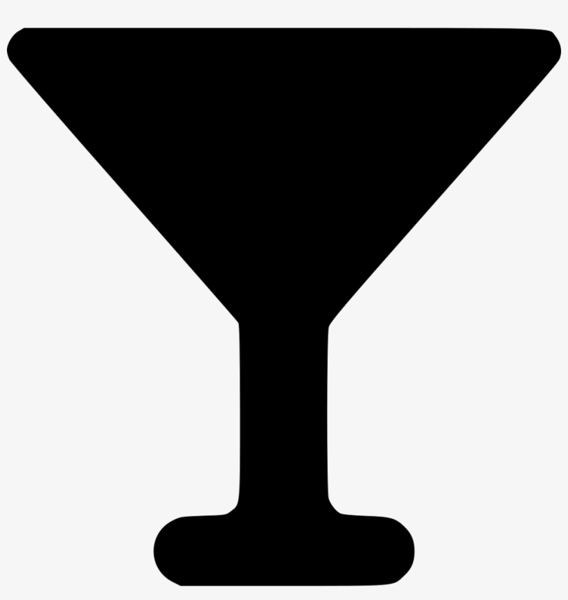 Goblet Comments - Martini Glass Silhouette Vector, transparent png