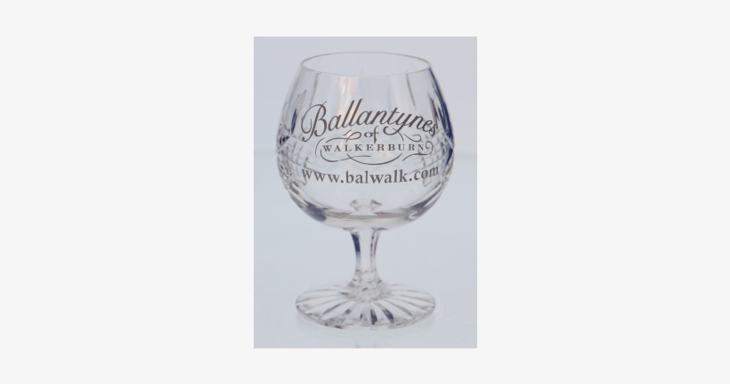 Panel Cut Crystal Brandy Goblet With Hand Engraving - Snifter, transparent png