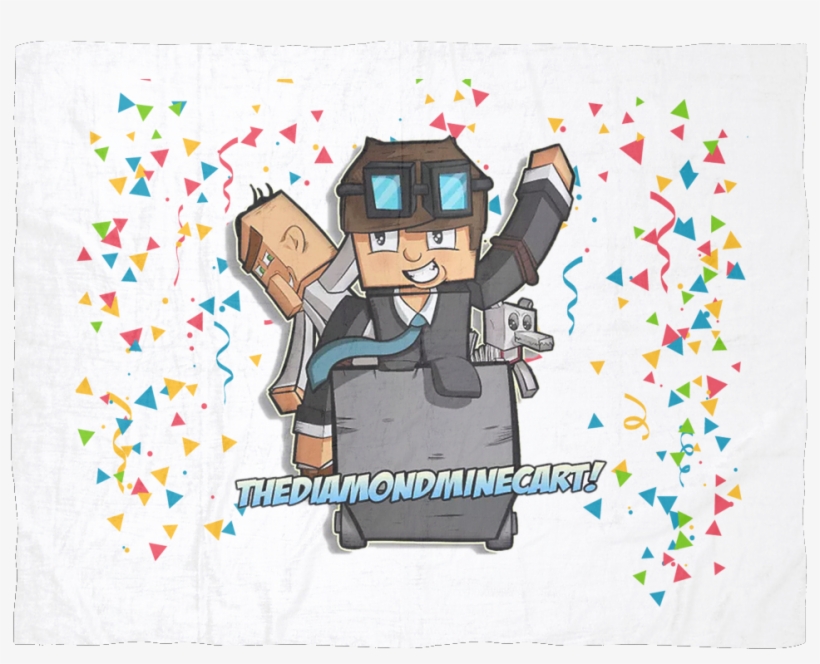 Minecraft Fleece Blanket The Diamond Minecraft - Thediamondminecart T Shirts, transparent png