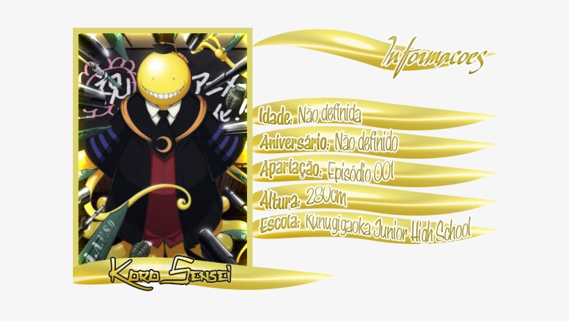 Koro-sensei - Assasination Classroom Paper Poster - Koro Sensei, transparent png