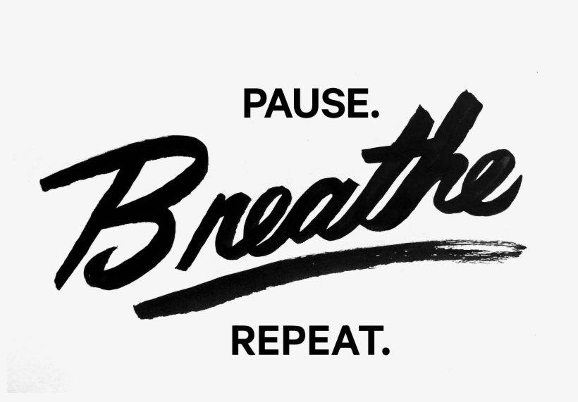 Breathe It All In Campaign During Art Basel - Calligraphy, transparent png