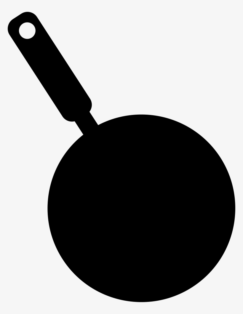 Frying Pan Silhouette From Top View Comments - Frying Pan Silhouette Png, transparent png