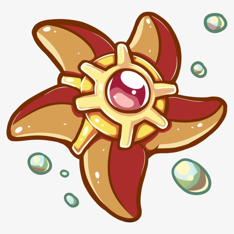 Shiny Staryu Pokédex - Staryu Png, transparent png
