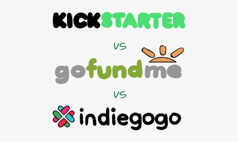 We've Compared Kickstarter, Gofundme And Indiegogo - Indiegogo Kickstarter Gofundme, transparent png
