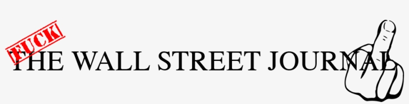 Fuck The Wall Street Journal, transparent png