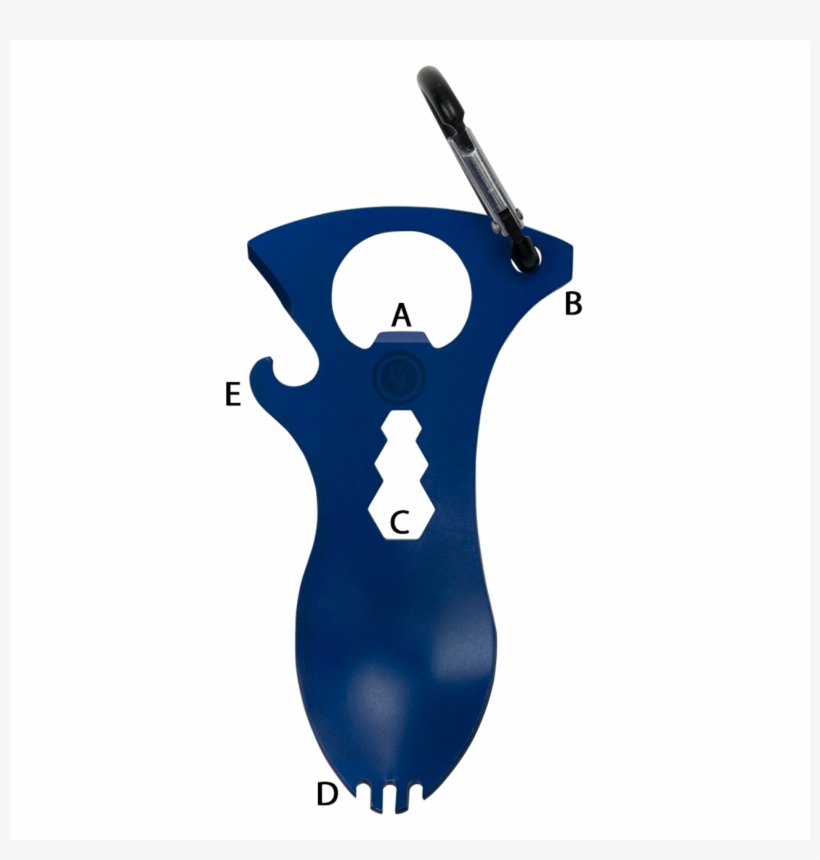 Stainless Steel Spork, transparent png